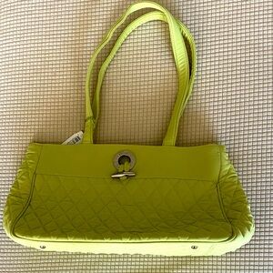Vera Bradley Quilted Microfiber Shoulder Bag